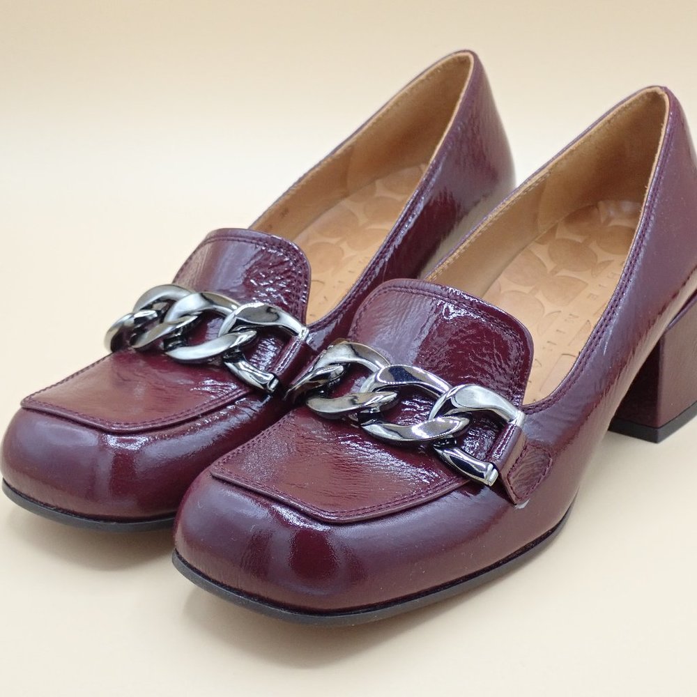 Chie Mihara Bilu Grape heeled loafers NWT